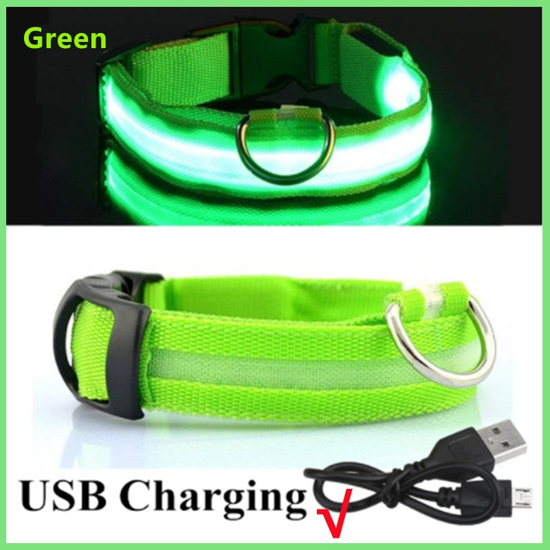 LED Glowing Dog Adjustable Collar