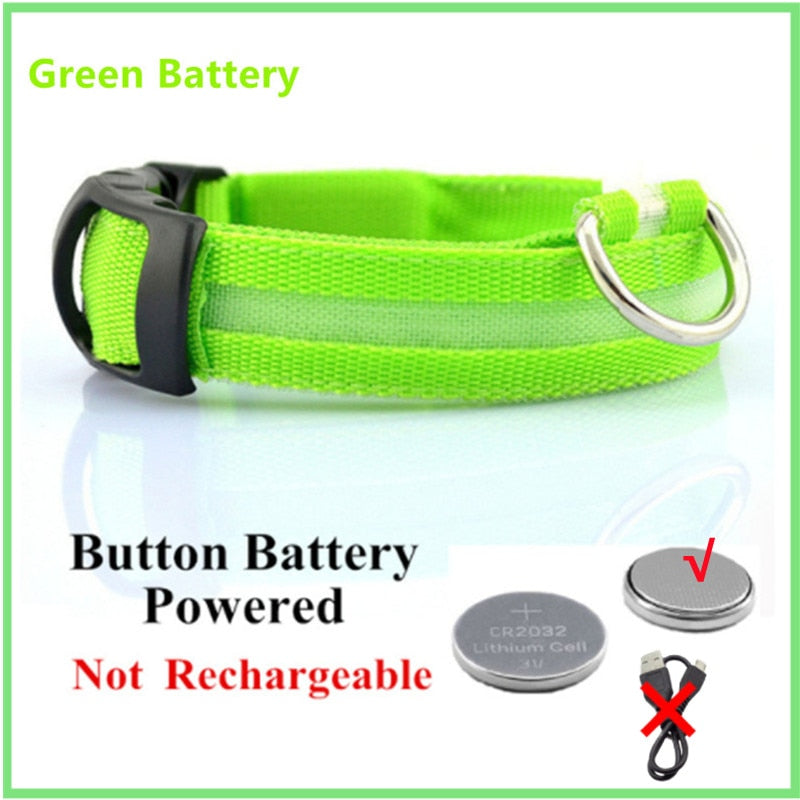LED Glowing Dog Adjustable Collar