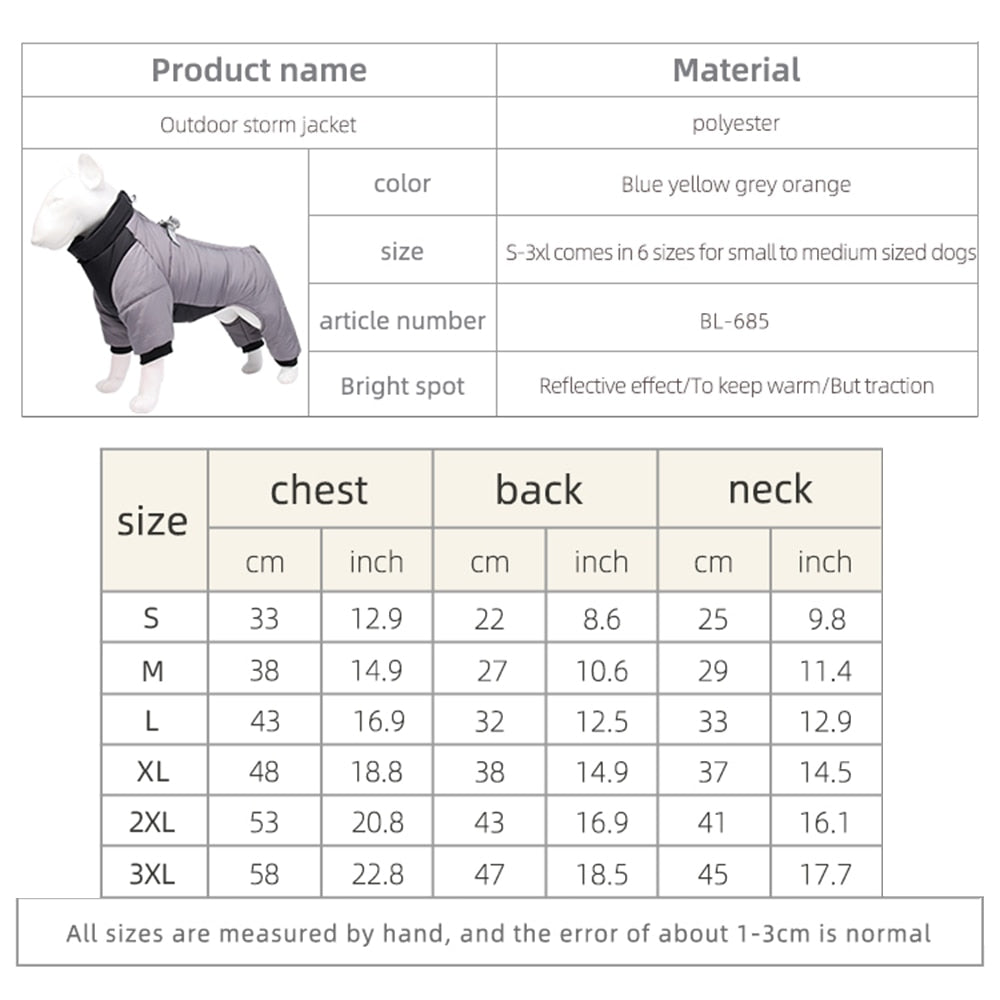 Snug Winter Warmer Pet Jacket