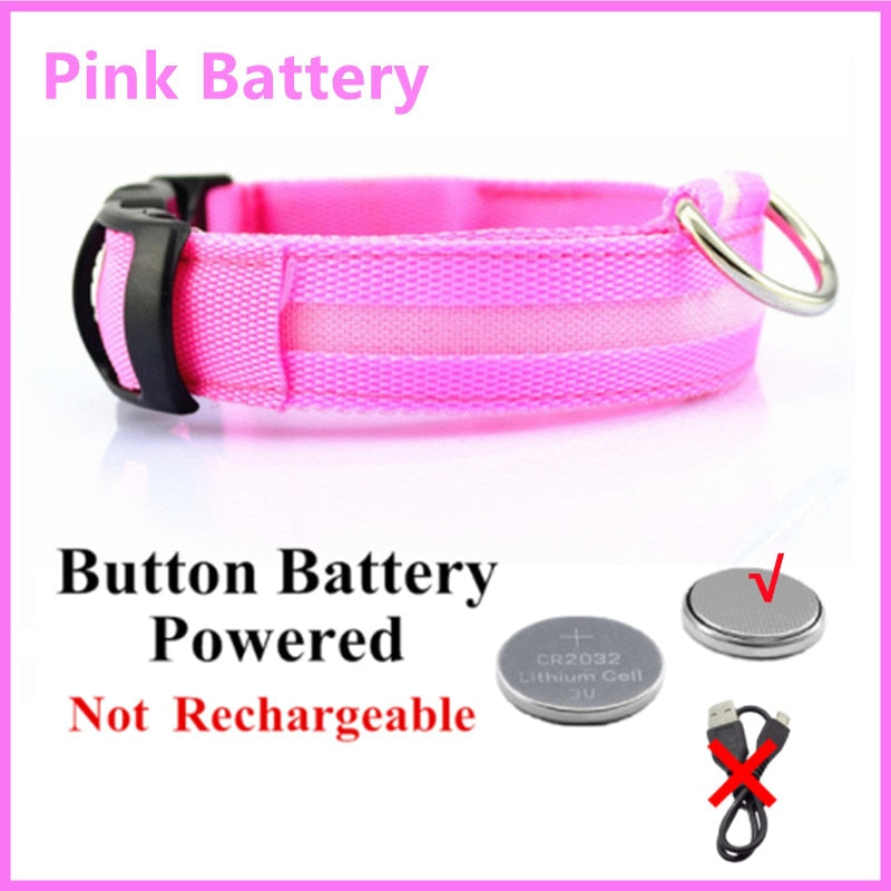 LED Glowing Dog Adjustable Collar